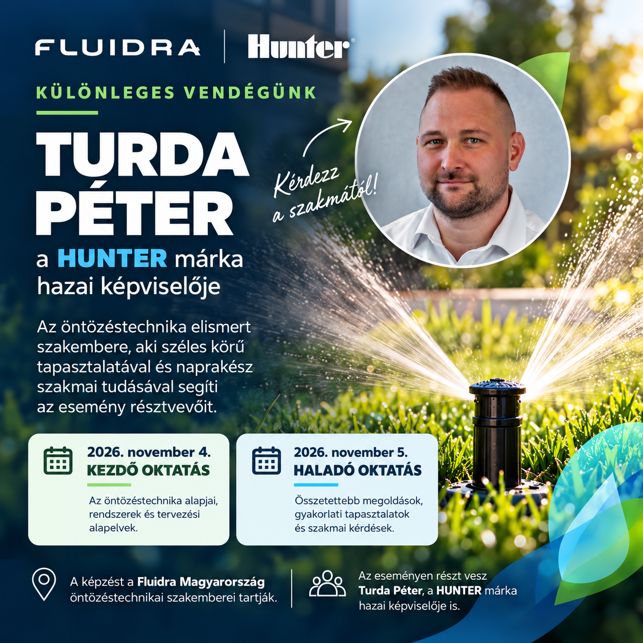 Turda Péter - Hunter márka hazai képviselője