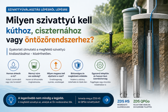 Fluidra KEREX - Milyen szivattyú kell kúthoz és öntözéshez? | Útmutató