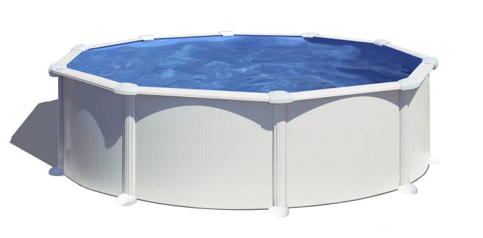 Fluidra - Fehér fémpalástos medence | 460 x 132 cm kör