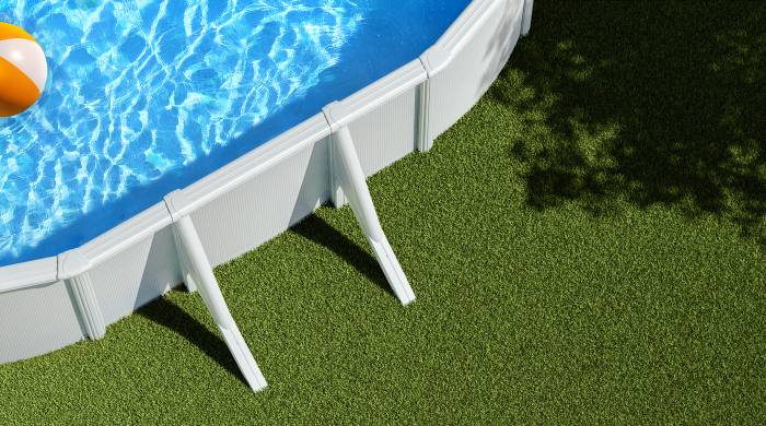 Fehér fémpalástos medence szett | 500 x 300 x 120 cm külső merevítő lábbal