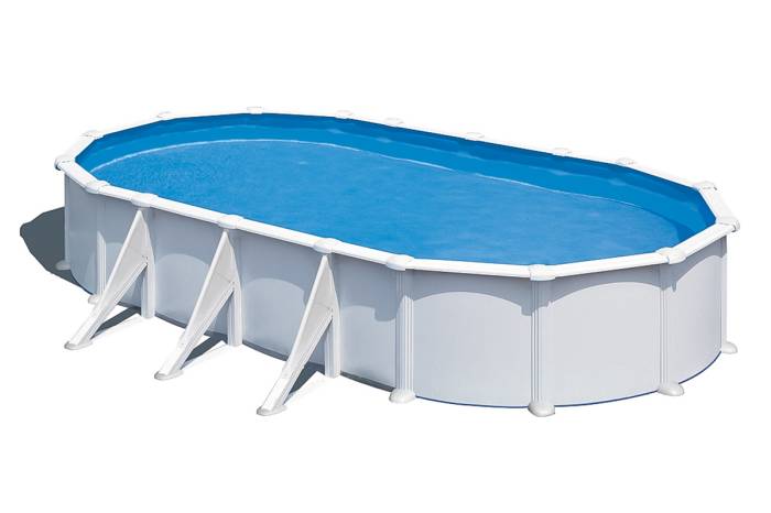 Fluidra - Fehér fémpalástos medence| 730 x 375 x 120 cm